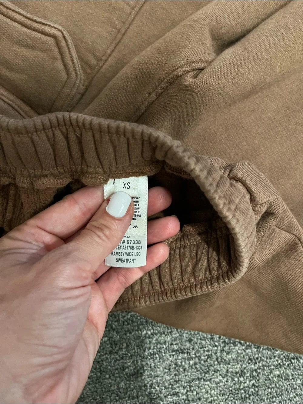 Agolde Brown Cargo Sweat Pants Size XS